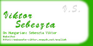 viktor sebeszta business card